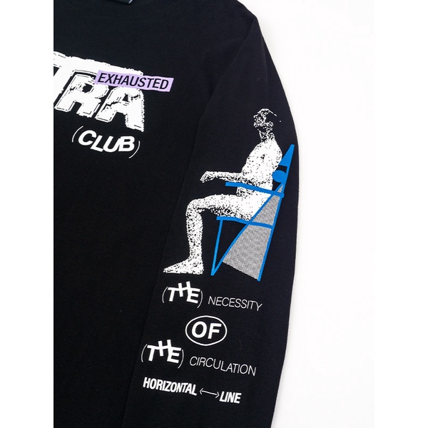 Based Club Ultra Exhausted Black Long Sleeve