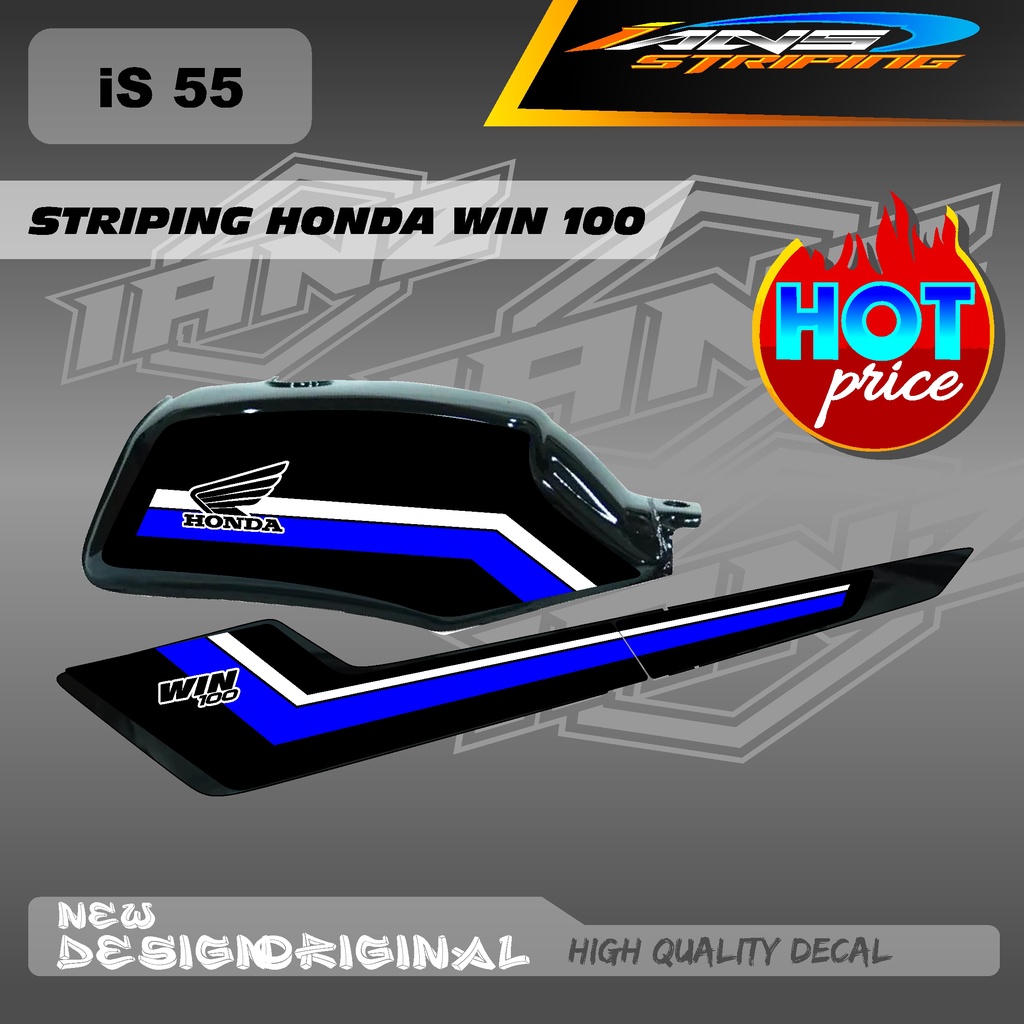 STRIPING LIST TANGKI WIN100 CUSTOM DECAL HOLOGRAM / NON HOLOGRAM IS55