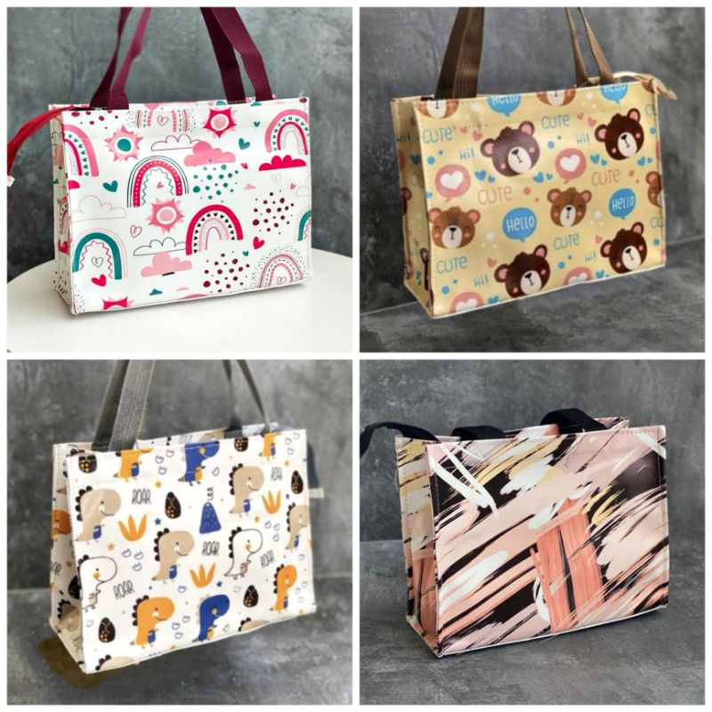 Totebag Power Printing Tas Organizer 24,5 x 19