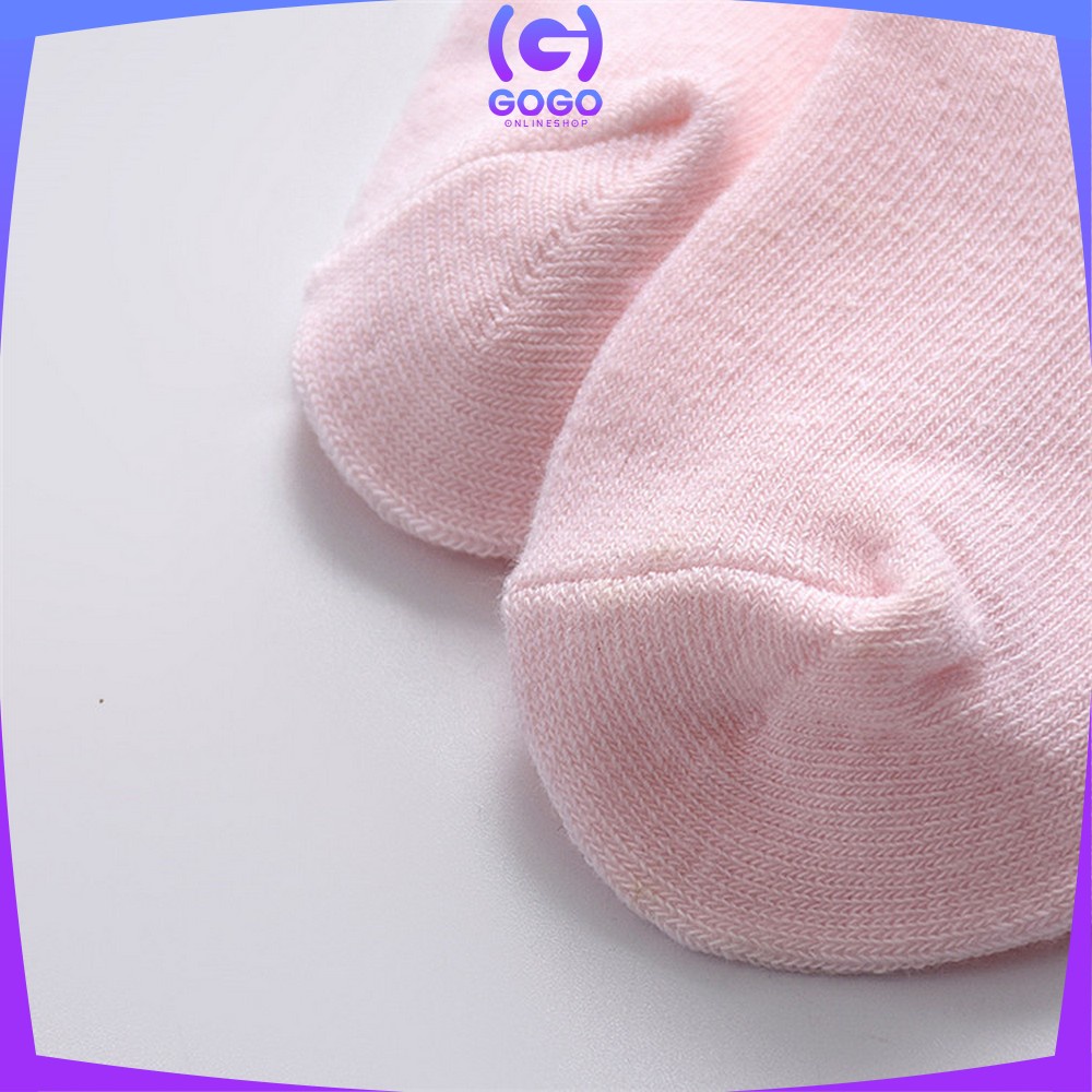GOGO-P532 Kaos Kaki Bayi Panjang Pita Selutut / Kaus Kaki Anak Perempuan Panjang Motif Polos Anti Nyamuk