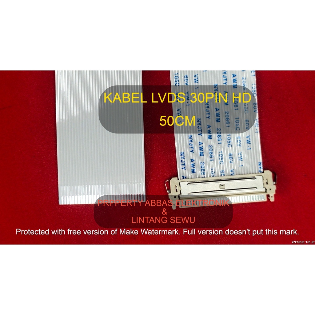 KABEL LVDS 30PIN LCD PANEL LVDS 30 PIN 50CM 50 CM