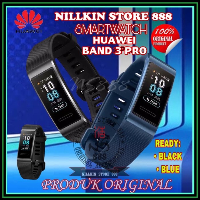 Smart Watch Huawei Band 3 Pro Original Smartwatch Mi Sport Waterproof