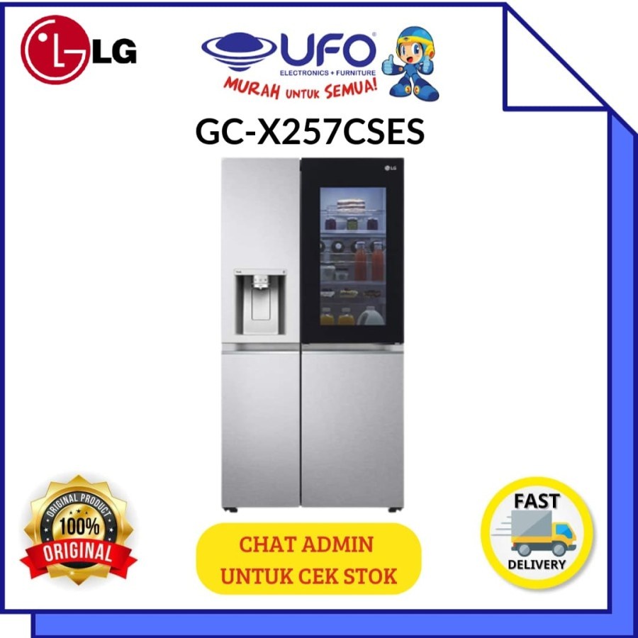 LG GCX257CSES KULKAS LG SIDE BY SIDE INSTAVIEW 635 L