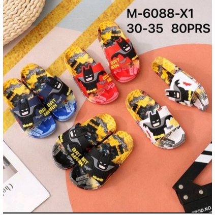 Sandal Selop anak karakter BATMAN S-6088-x1 size 24-35/ sandal anak laki-laki 77/255