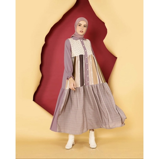 Zaskia Sungkar Jakarta - Amma Dress Purple - Kia by Zaskia Sungkar