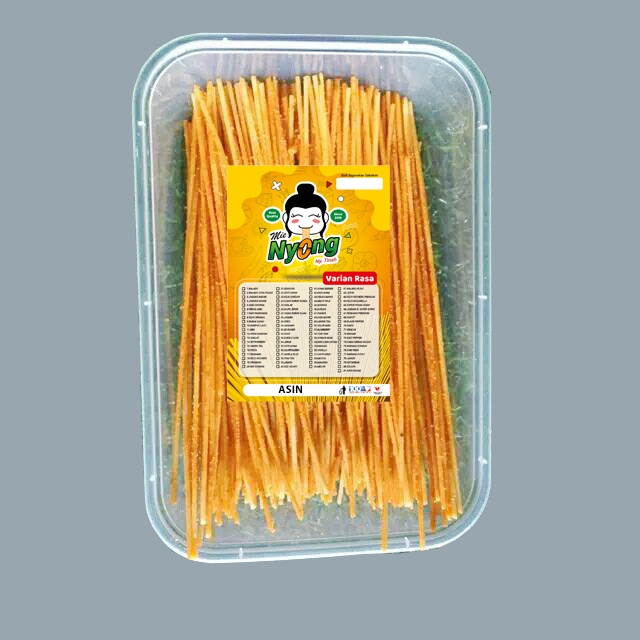 

mienyong mie lidi super gurih pedas manis kemasan 100gr