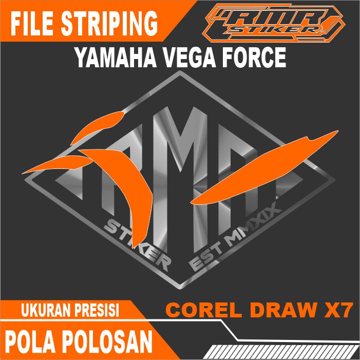 Pola File / Mentahan Striping Yamaha Vega Force