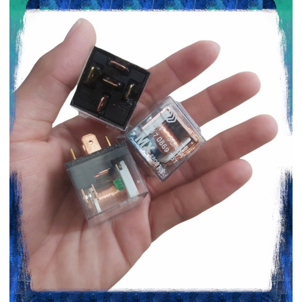 RELAY MX TRANSPARAN 5 KAKI - 5 PIN 80A