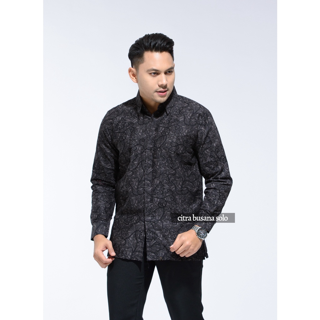 TERATAI Kemeja Batik Pria Full Furing Bahan Katun Primisima