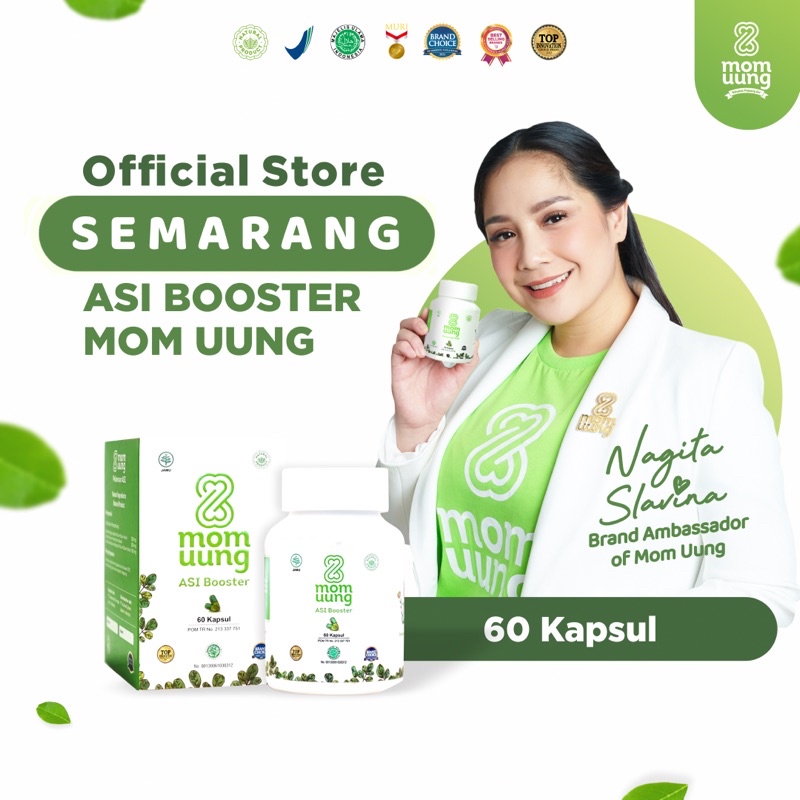 MOM UUNG ASI BOOSTER MOM UUNG SEMARANG KELORCAP  PELANCAR ASI BOOSTER KAPSUL BPOM HALAL HERBAL MOMUUNG