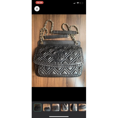 tory burch marion flap bag preloved