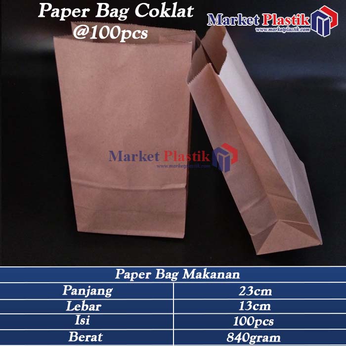 Paper Bag Coklat / Paper Bag Makanan/ Roti
