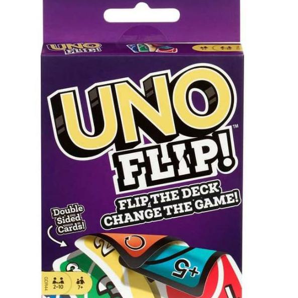 ES.24Ja23ᴷ ‣ Kartu UNO FLIP UNO Card Double Side New Challenge Bolak Balik