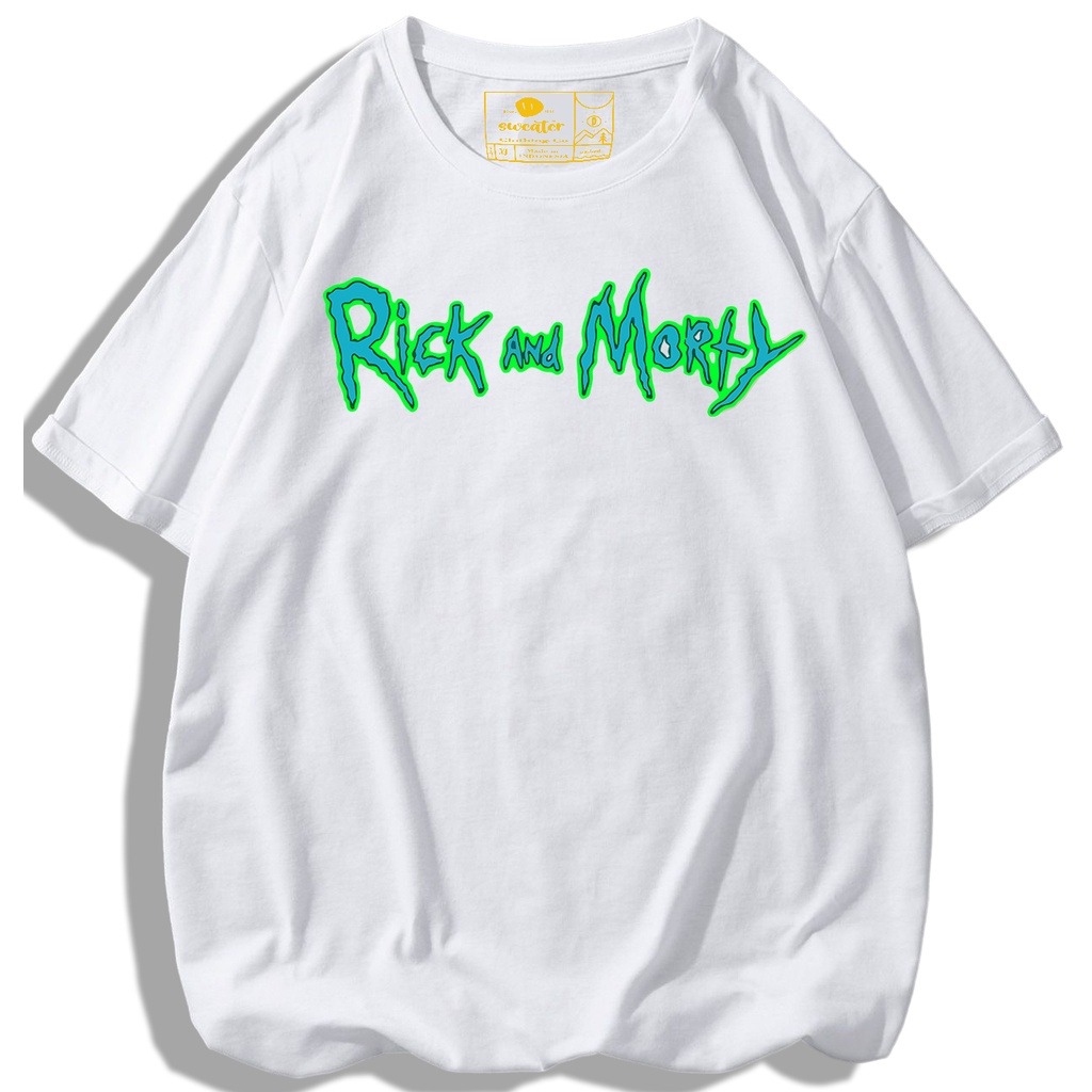 T-Shirt Oversize Rick and Morxy Kaos 24s Catoon