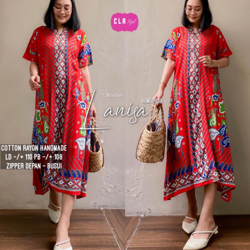 Lanisa Homedress Daster / Slavina Homedress daster murah wanita by Cla Hijab
