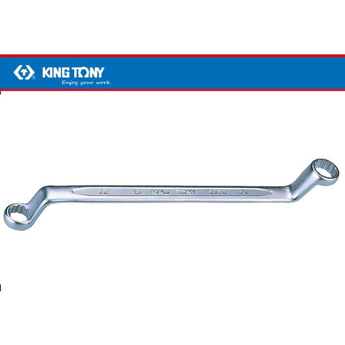 Kunci Kunci Ring 12-14 - 75Offset Ring Wrench 12*14 King Tony 019701214