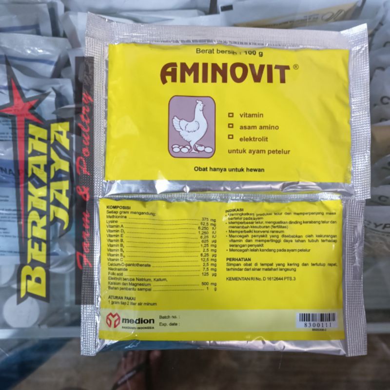 AMINOVIT vitamin asam amino elektrolit hewan ayam