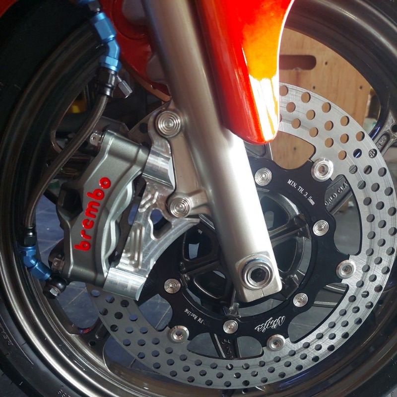 breket ninja rr kaliper brembo original picth 100 disc ukuran 300mm