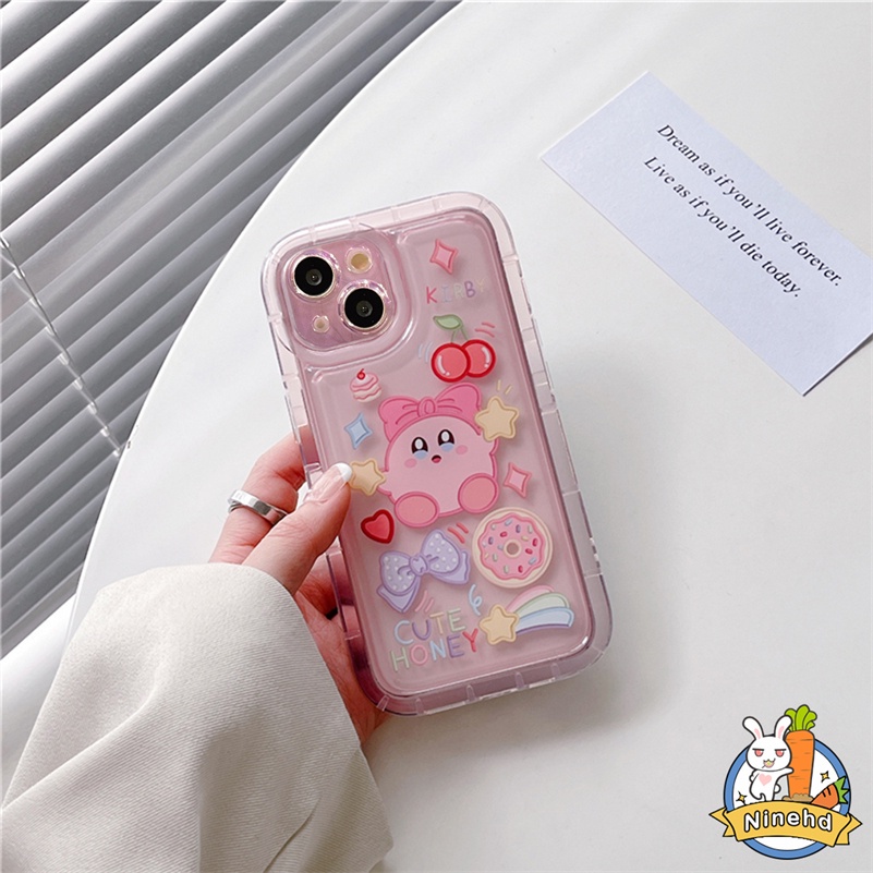 IPHONE Casing Kompatibel Untuk Iphone14 13 12 11 Pro Max X Xr Xs Max SE 8 7 Plus Ins Korea Lucu Graffiti Kartun Ponsel Case Menebal Airbag Silikon Shockproof Soft Case Cover Pelindung