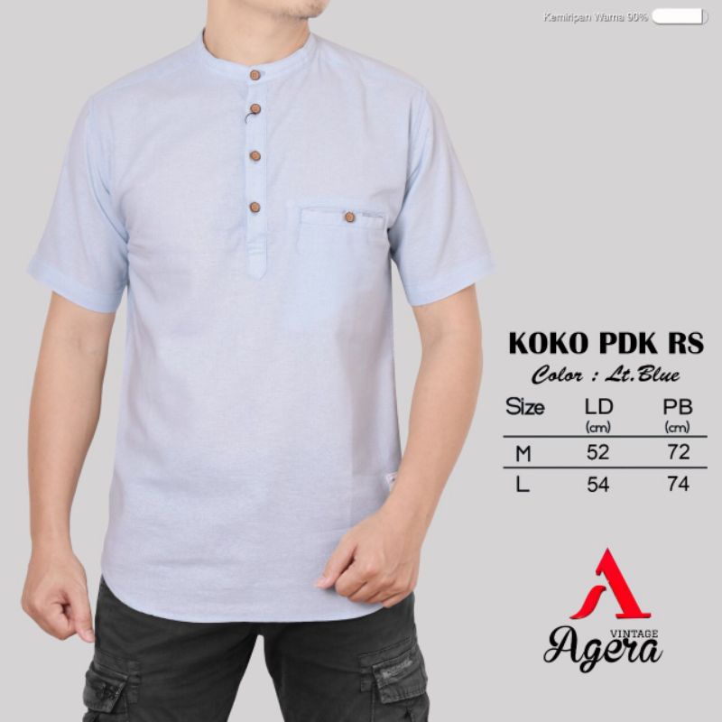 BAJU KEMEJA KOKO KEMKO PRIA LENGAN PENDEK NEW COLOR SOFT COTTON ORIGINAL TERBARU BY AGERA SAJUAK 2