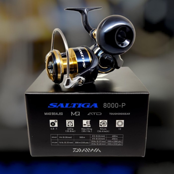 /////] Reel Spinning Daiwa Saltiga 2020 8000P, 10000P,10000H,14000XP