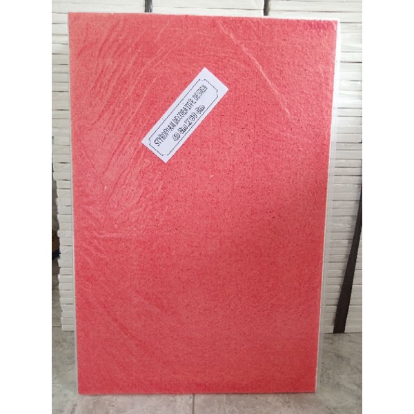

paket STYROFOAM/GABUS (MERAH) ukuran 40x60x1cm @12Pcs