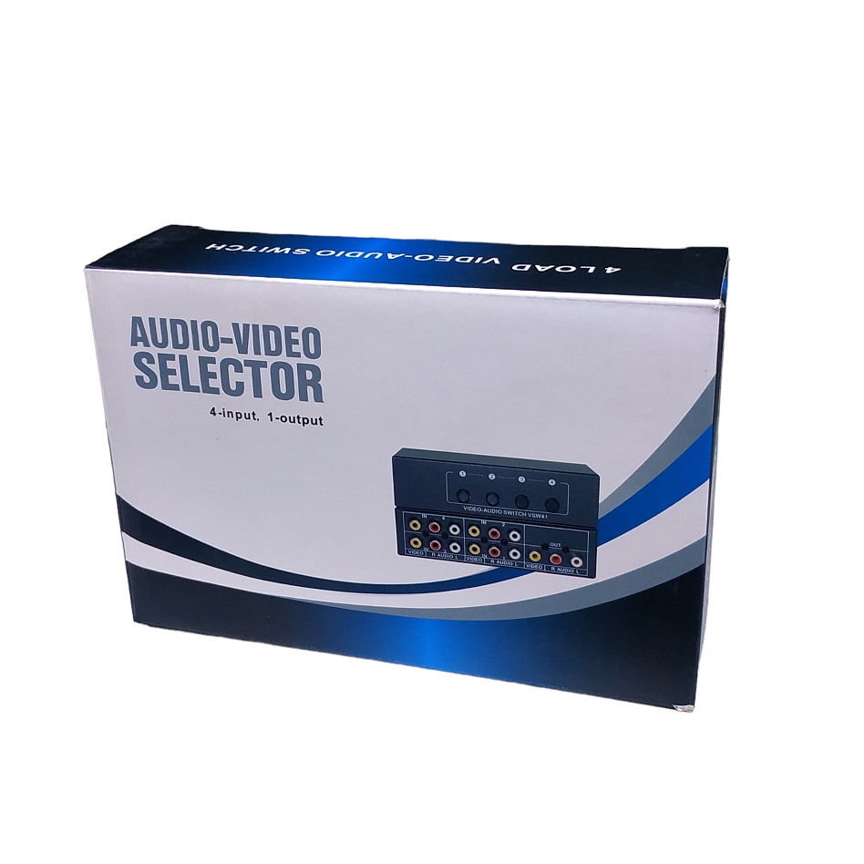 AV Selector 402VA RCA Audio Video Switch 4 Port