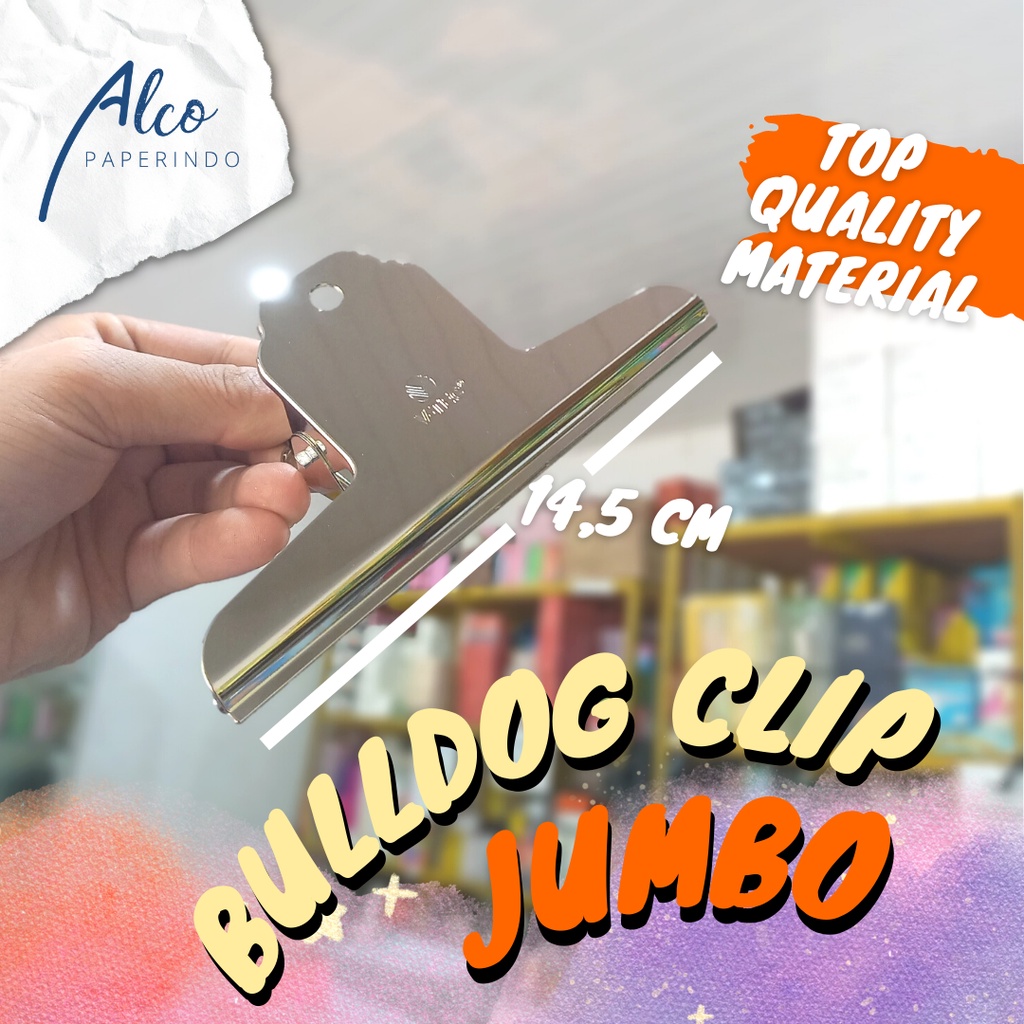 Bulldog Clip Jumbo 14,5 cm Klip Kertas Besar