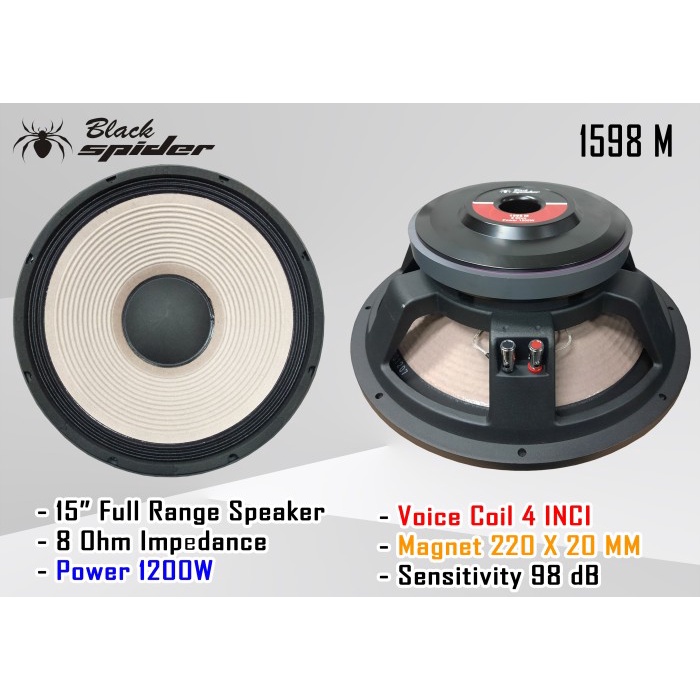 Speaker Component Black Spider BS 1598 M 15&quot;