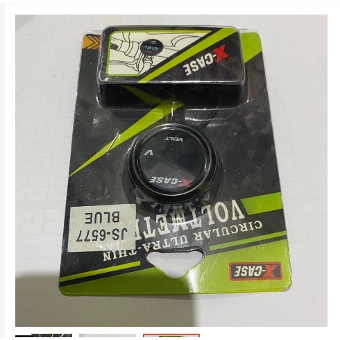 VoltMeter Aki model Bulat Mini Sepeda Motor universal Motorcycle