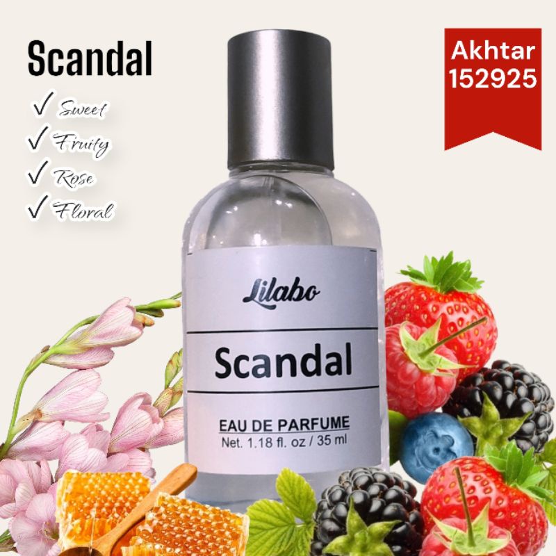 Parfum SCANDAL - Parfum Wanita Wangi Segar Tahan Lama Parfum Lilabo - Parfum Le labo - Parfum Lelabu 35ml