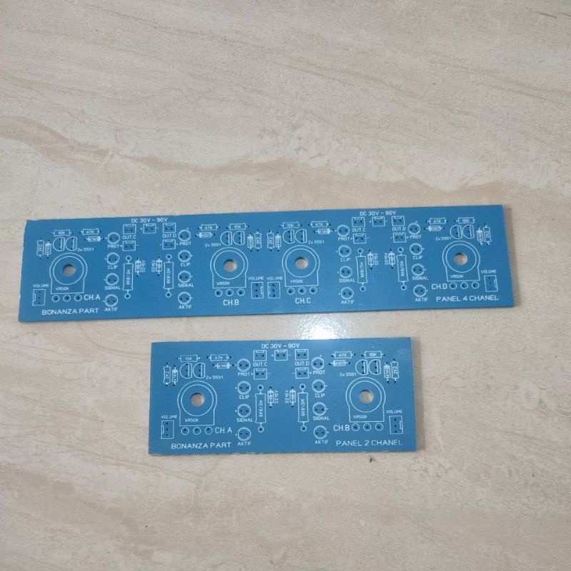Pcb panel depan bok 1u 2ch dan 4ch