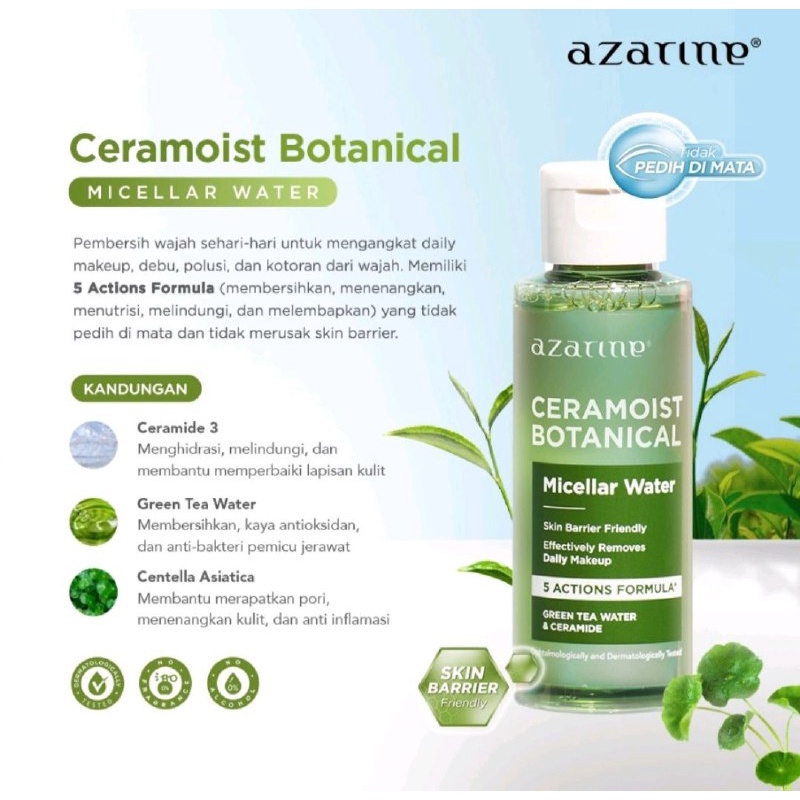 MICELLAR WATER AZARINE CERAMOIST 90 ML / PEMBERSIH MAKE UP