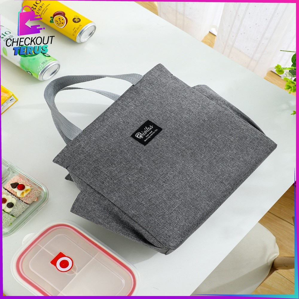 CT T43 Tas Bekal Lunch Cooler Bag Box Anti Air Tote Bag Tas Kotak Makanan Alumunium Foil Lunch Bag Import