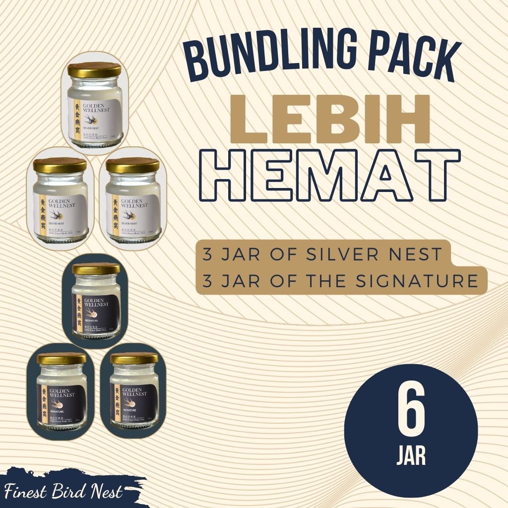 

BUNDLING PACK 6 JAR SARANG BURUNG WALET GOLDEN WELLNEST
