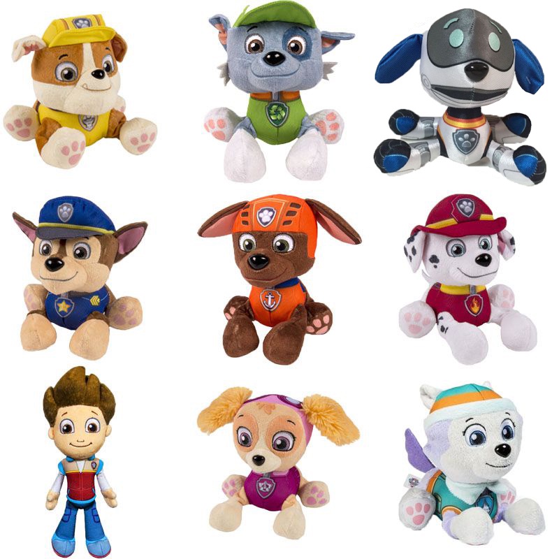 Paw Plush Patrol Mainan Boneka Boneka Ryder Marshall Rubble Chase Zuma Skye Rocky