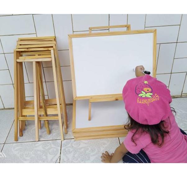 

2F5T-I Papan tulis anak termurah sudah free SEPIDOL + PENGHAPUS + PENYANDANG 477