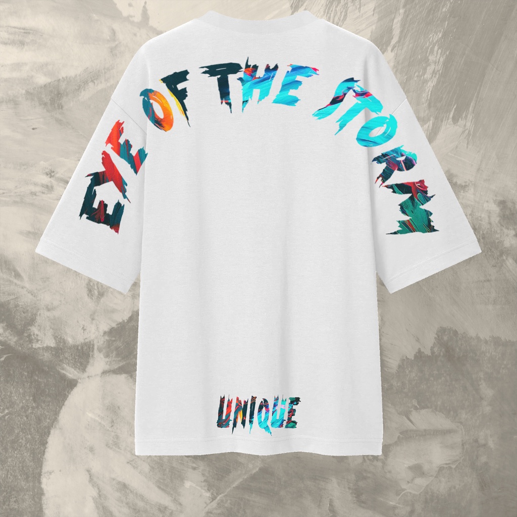 UNIQUE - (Unique Series) Kaos Oversize Eye of The Storm Cotton Combed 24s Pria &amp; Wanita