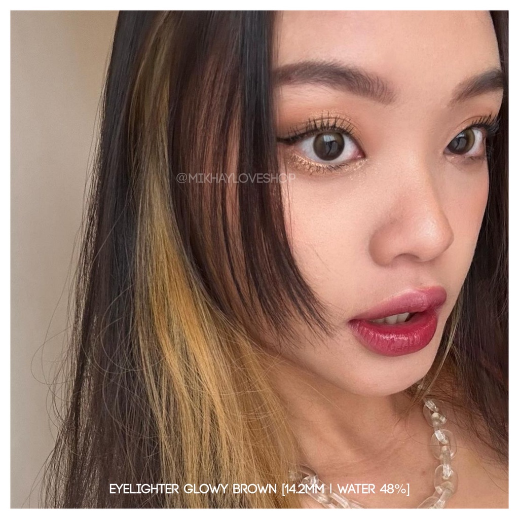 MIKHAYLOVESHOP Softlens Eyeglow Brown (Eyelighter Glowy) | EOS Princess