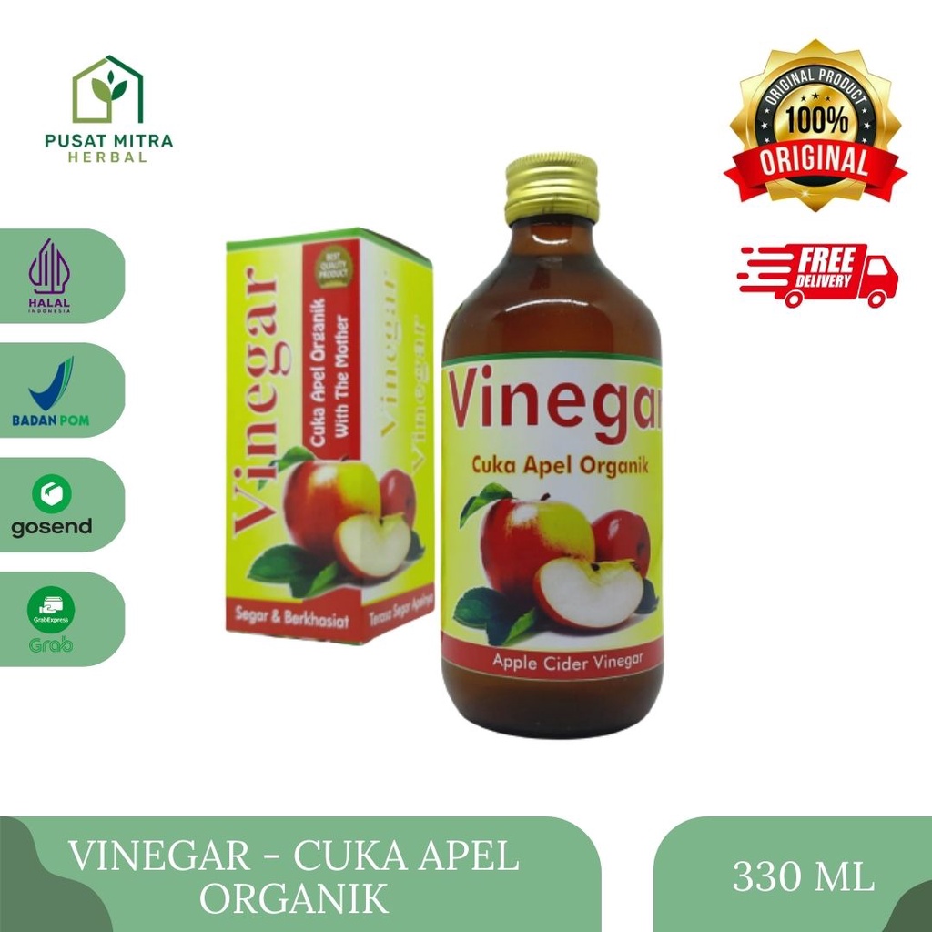 

Cuka Apel Original Vinegar Isi 330ml Cuka Apel Alami