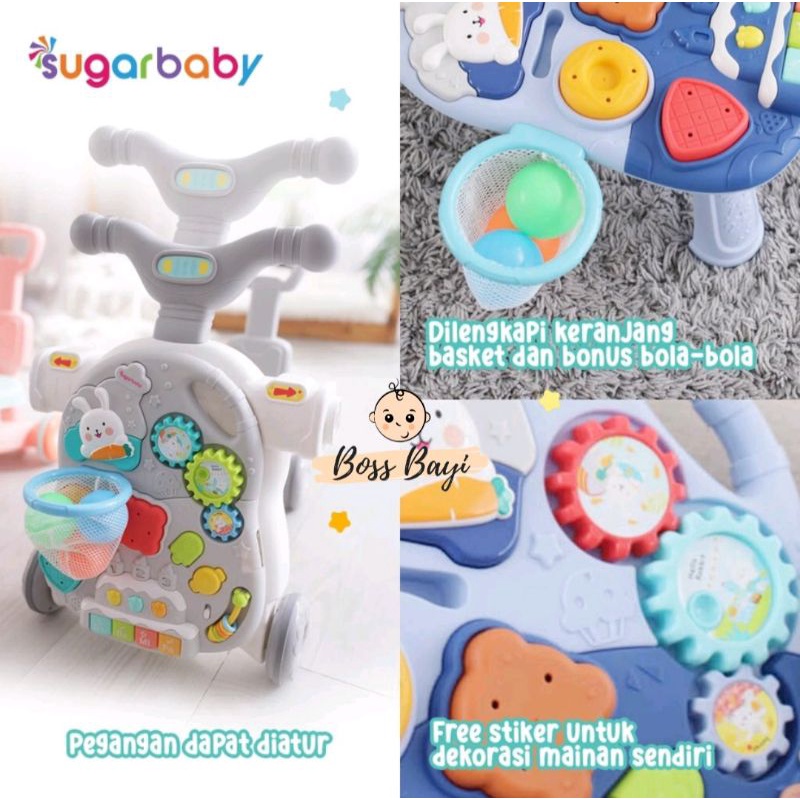 SUGAR BABY -Sugarbaby 5in1 Activity Walker, Ride On, Scooter