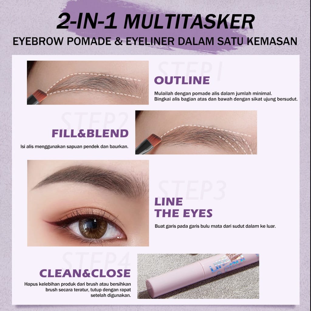 [NEW LAUNCH] BNB BARENBLISS KOREAN LIKE A PRO! SHOCKPROOF DURABROW POMADE | TAHAN AIR | UP TO 24H COLOR-LOCK