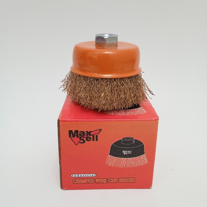 

3 INCH / MAXSELL Sikat Kawat Mangkok Wire Cup Brush Kuningan Per Pcs