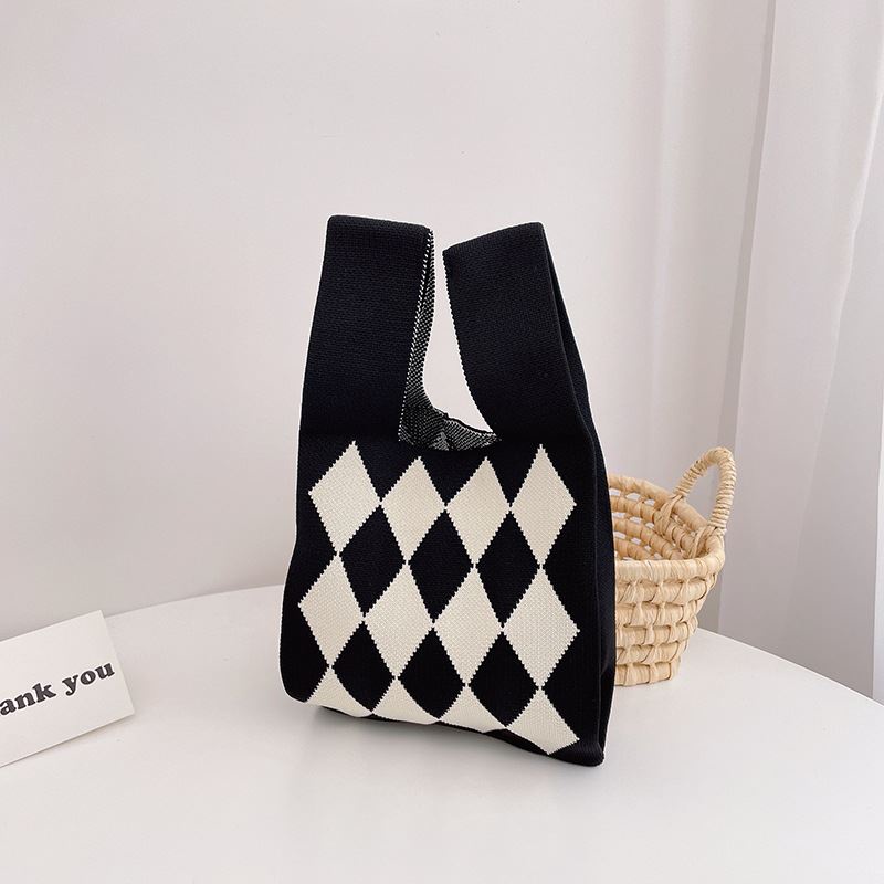 MV_Marvelouz MV70661 Tas Knitted HANDBAG Wanita Model Tote Rajut Motif Kekinian Terbaru 1kg bisa 6 tas supplier tas import JTF661