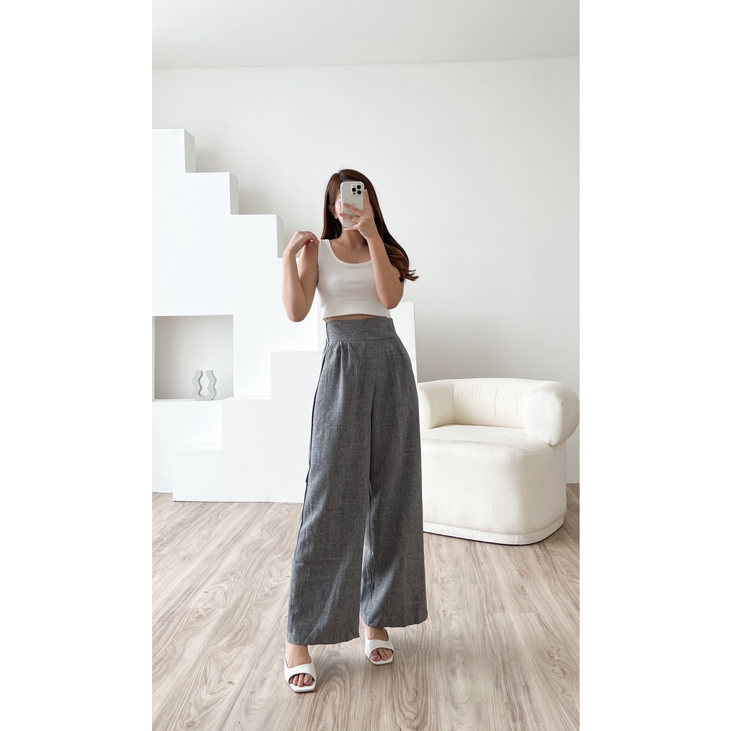 POTTIE - Mia Cullotes Pants - Long Culottes High Waist