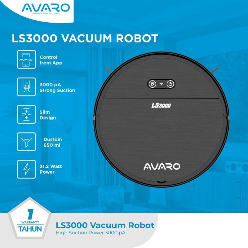 AVARO LS3000 Robot Vacuum Cleaner Vacum Cleaner Vaccum Cleaner