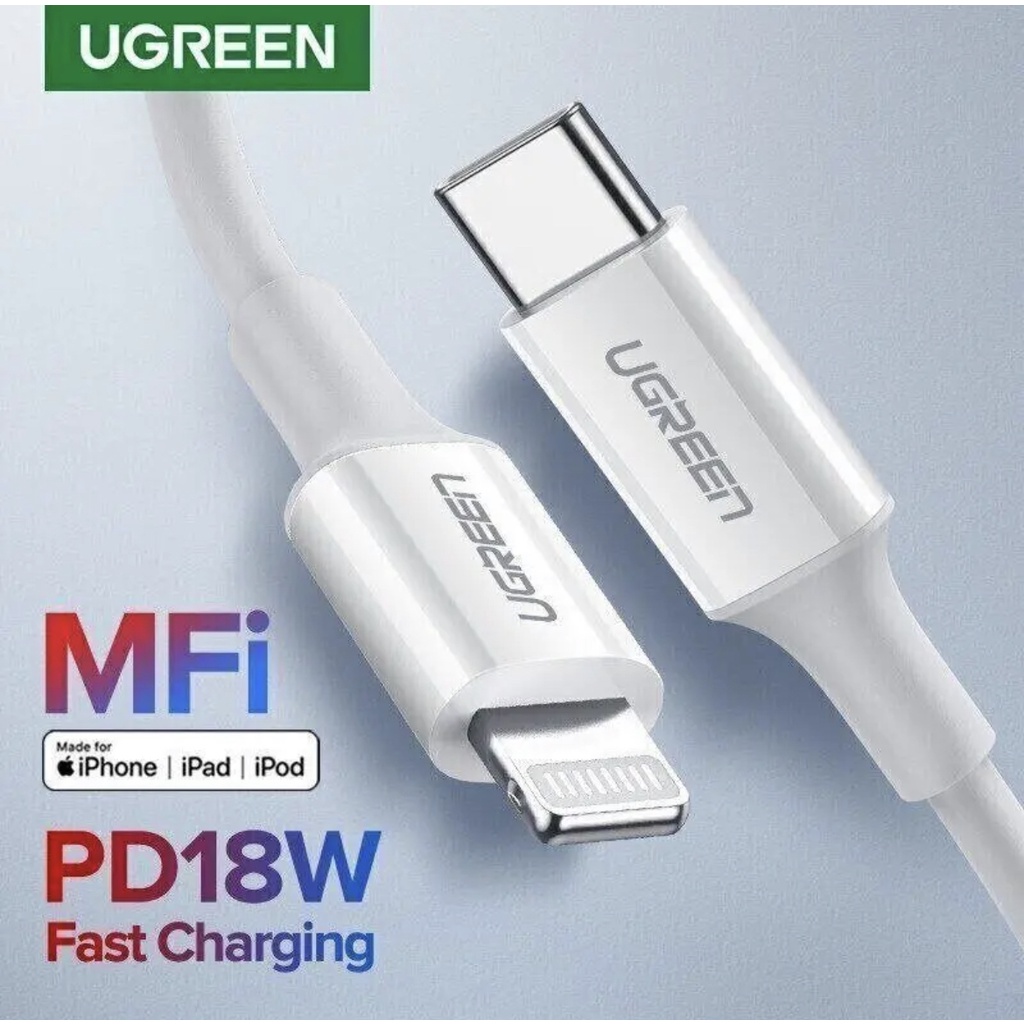 Ugreen Kabel Data iPhone Type C to Lightning MFI Fast Charging 3A