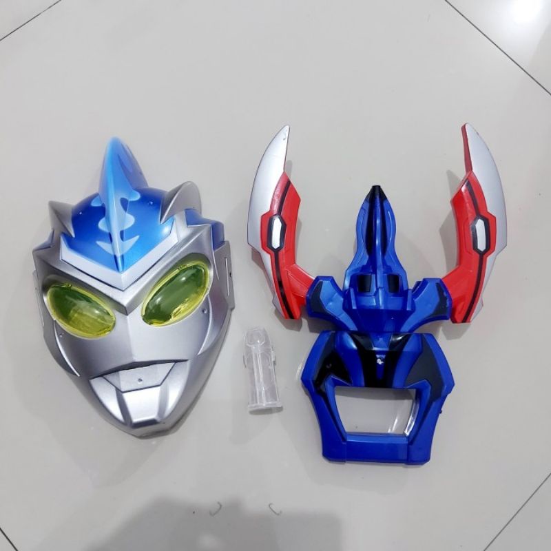 Mainan Topeng &amp; Pedang ULTRAMAN Senjata Cosplay Kostum Anak Edukatif