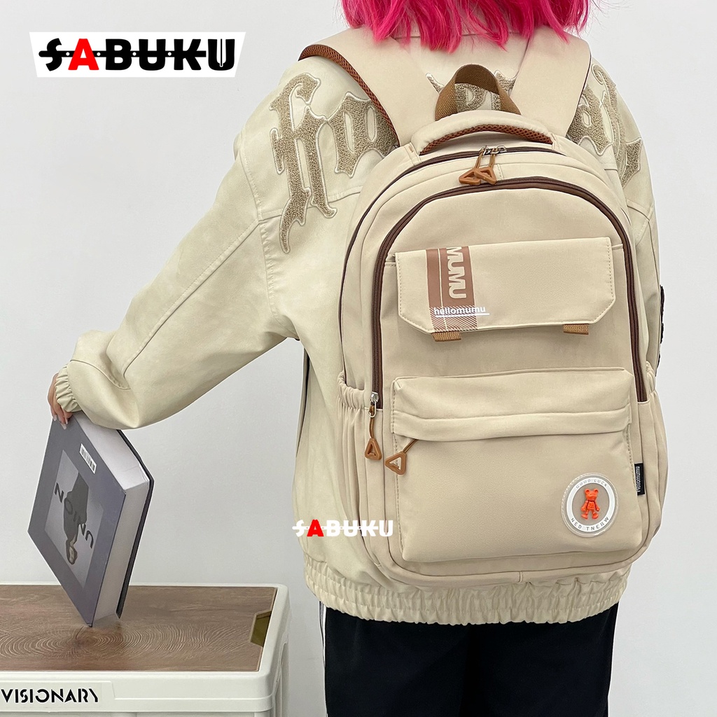 Tas Ransel Fashion Korea Style Tas Remaja Kuliah Pria Wanita Backpack Fashion Distro Tas Ransel Anak Trendy -281