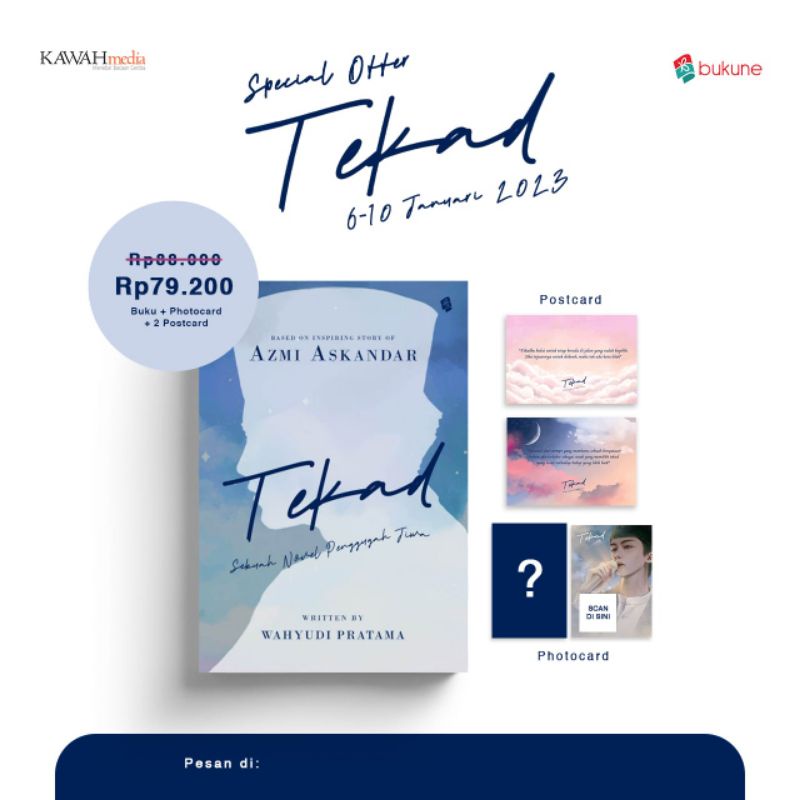 Best Seller Tekad/Azmi Askandar/Bukune [Original 100%]